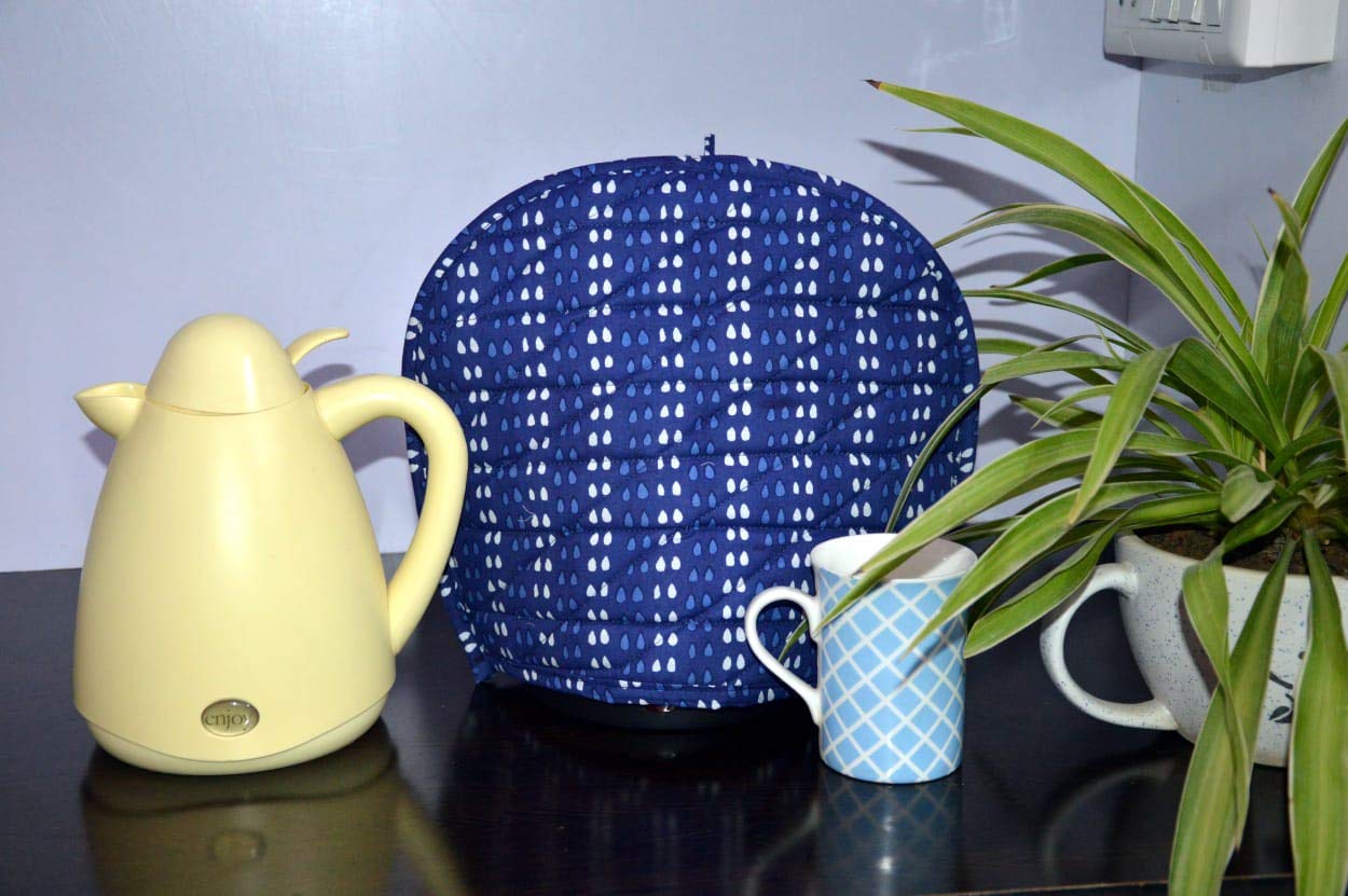 Fashionmart Mandala Tea Cozy Cover Blue Hand Block Winter Tea Cozy Cotton Tea Kettle Warmer Pot Cover Hot Coffee Cover Handamde Kitchen D�cor