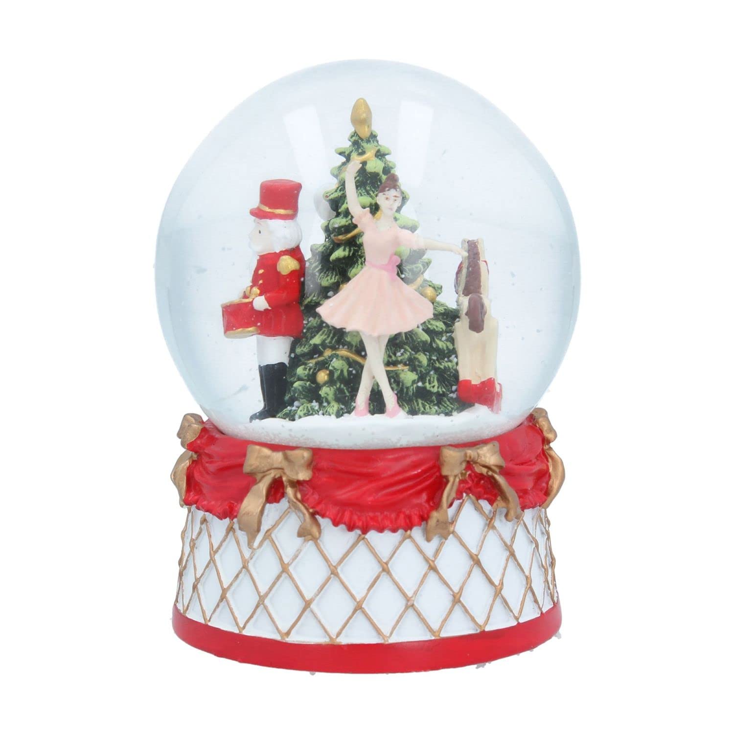 Gisela Graham Grey Christmas Decoration Musical Snow Globe Nutcracker Story