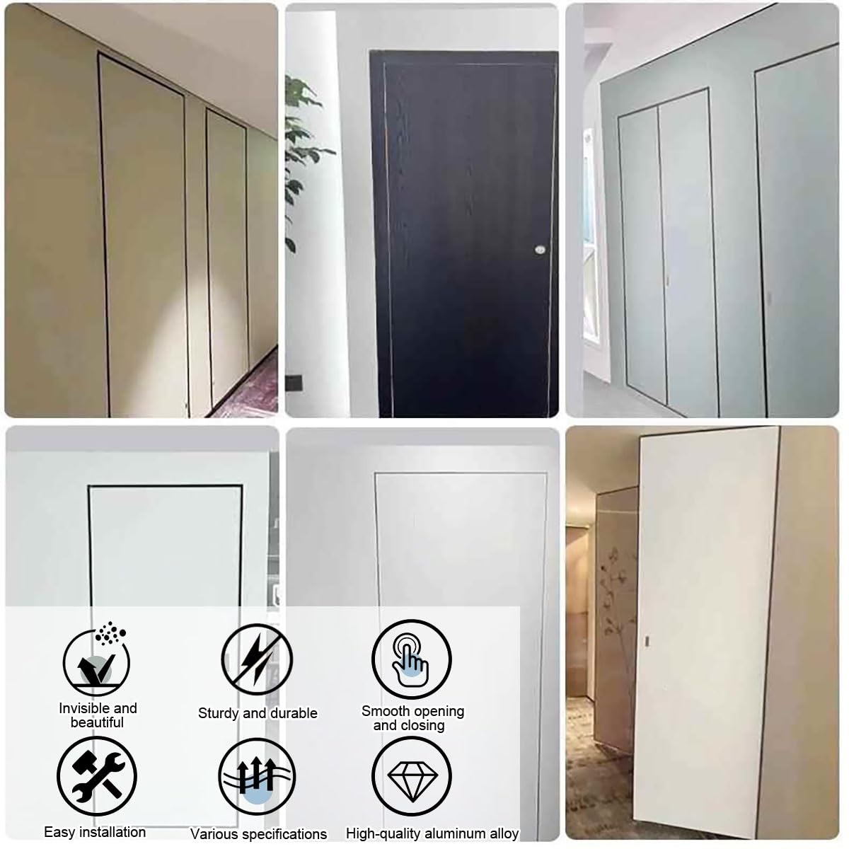 Panel de acceso de pared para paneles de yeso, montaje empotrado, cables de fontanería ocultos, escotilla de inspección de metal para hotel/residencial