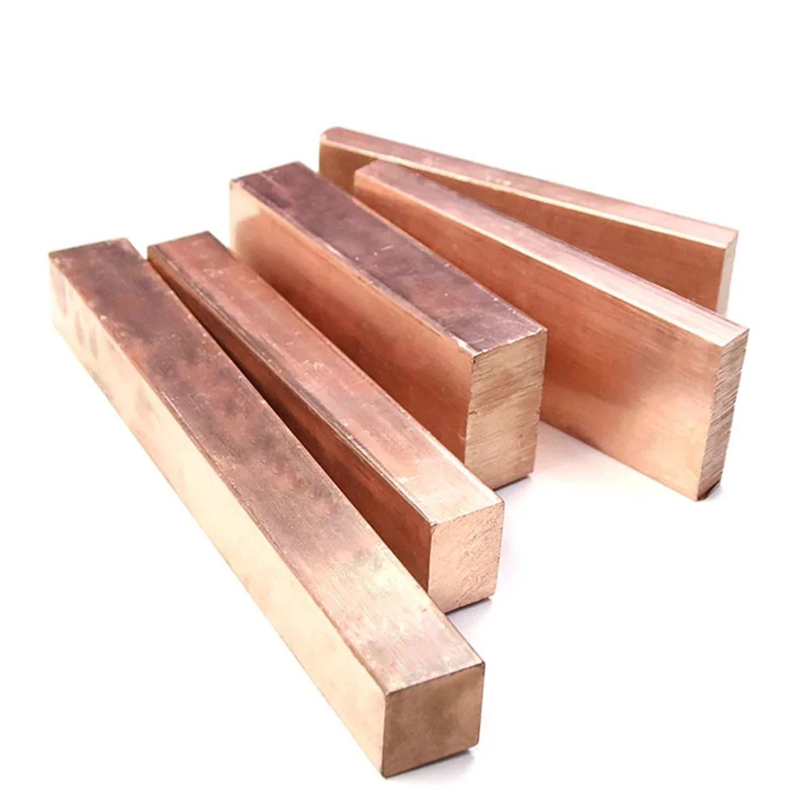 Barra plana de cobre rojo T2 500 mm, placa puro, CNC, bricolaje, espesor material: 3/4/5/6/8/10/12 Adecuado para joyería y manualidades(6x25x500mm)