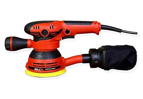IBELL Random Orbital Sander OS23-46, 300W, Copper Armature, Disc dia 125mm, 12000RPM with Variable Speed Control and Dust Collection - Corded Electric