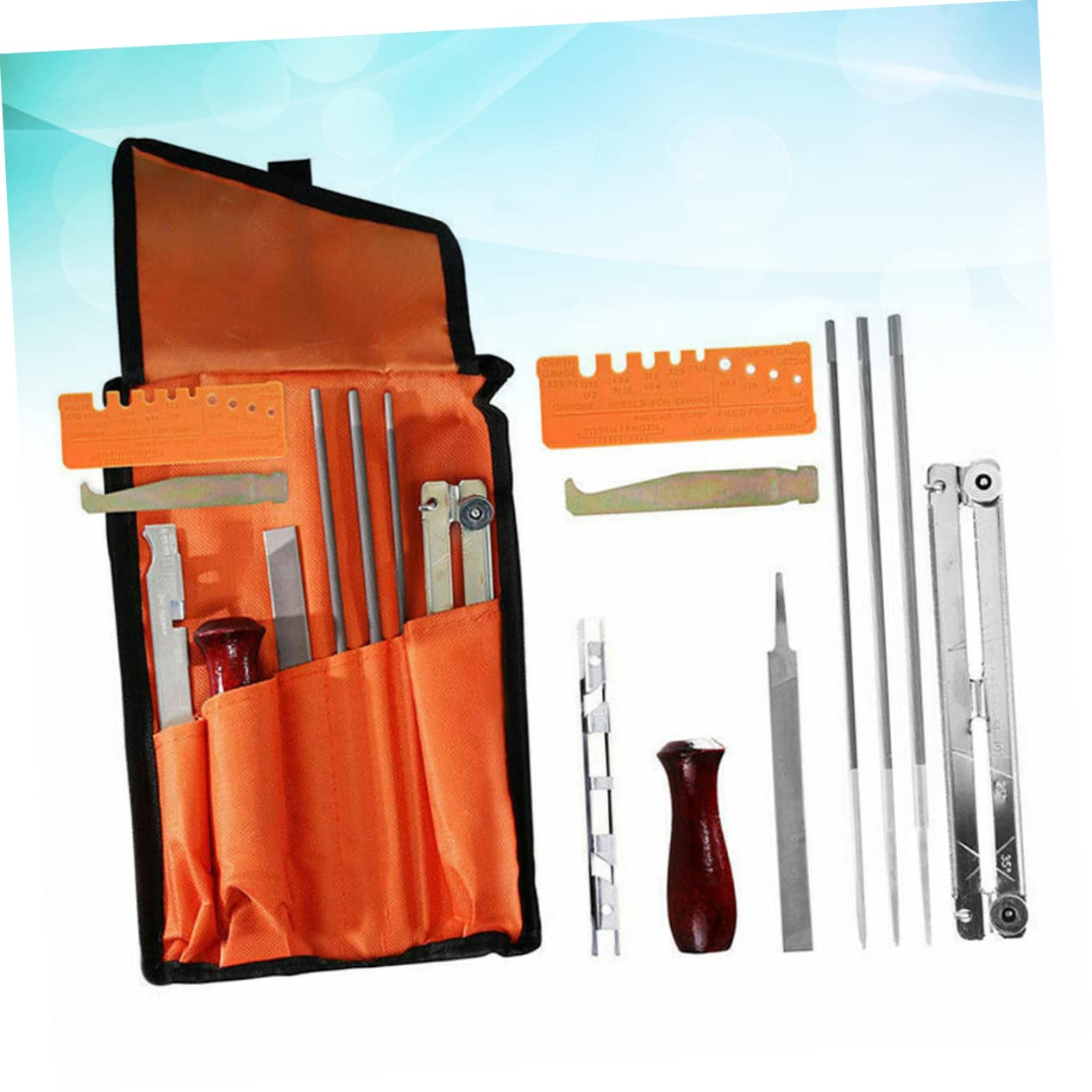 Kit De Limado Para Motosierras 10 Piezas Afilador De Cadena Durable y Resistente