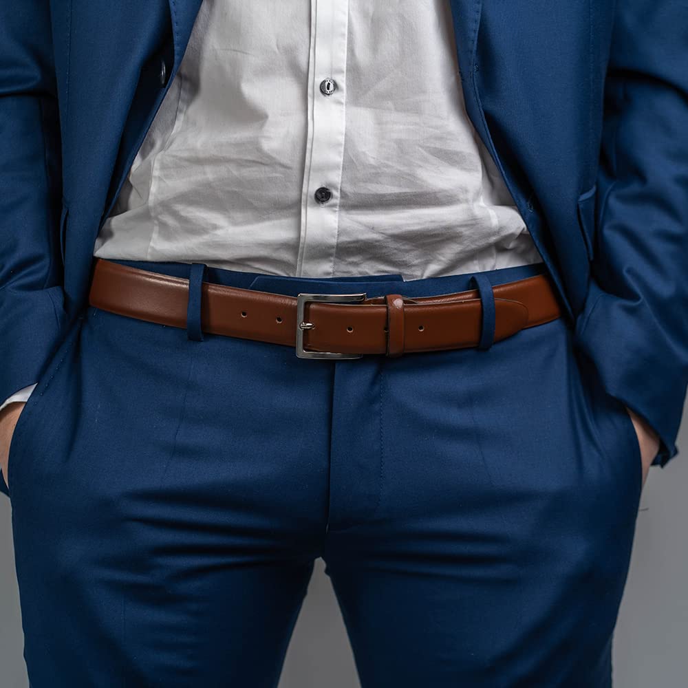 Cintura Bombata in Pelle per Uomo | Vera Pelle Made in Italy | Cuoio
