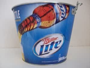 Amazon.com: Miller Lite Vortex Bottle Metal Ice Bucket : Everything Else