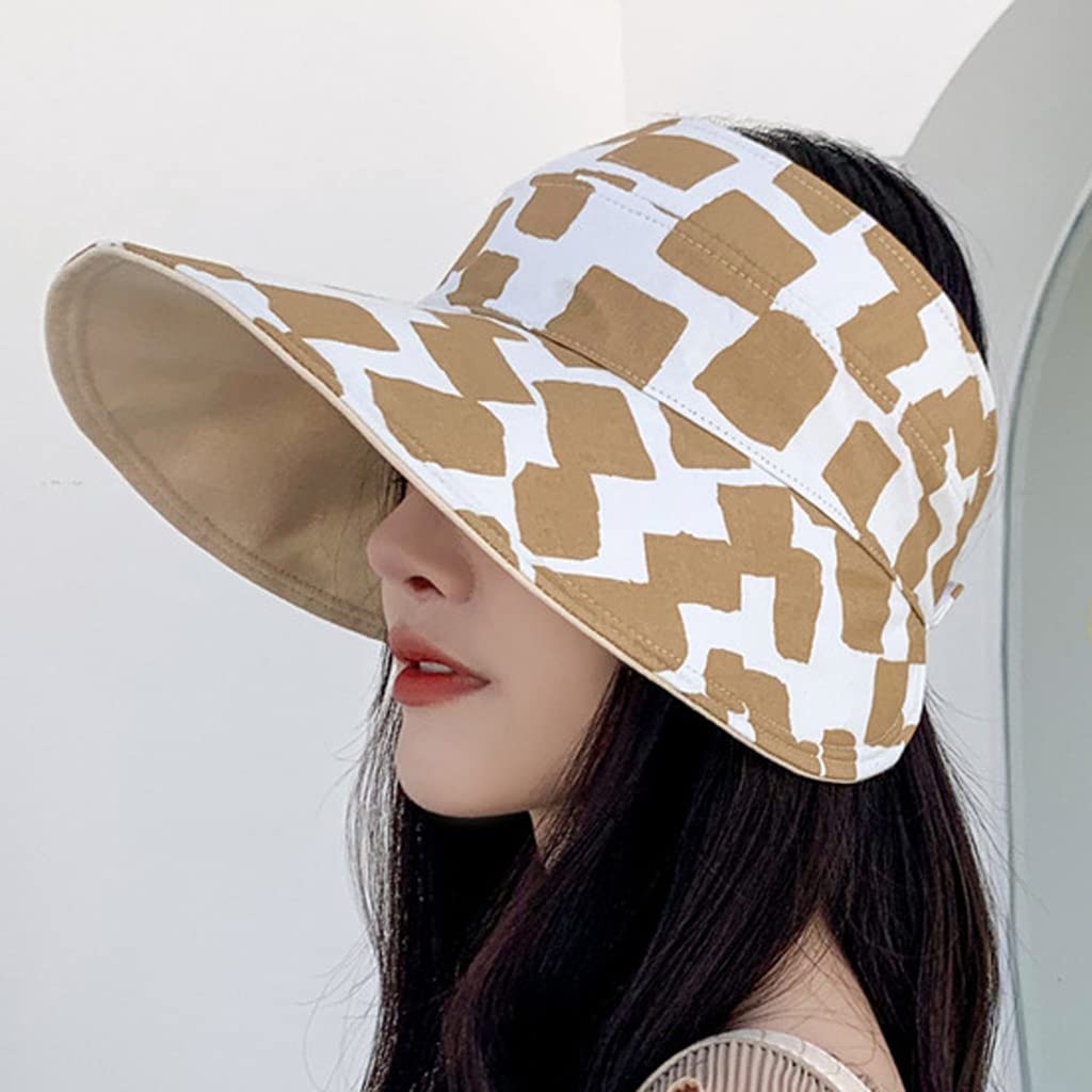 Chapeau de soleil réversible double face en coton souple été - 4