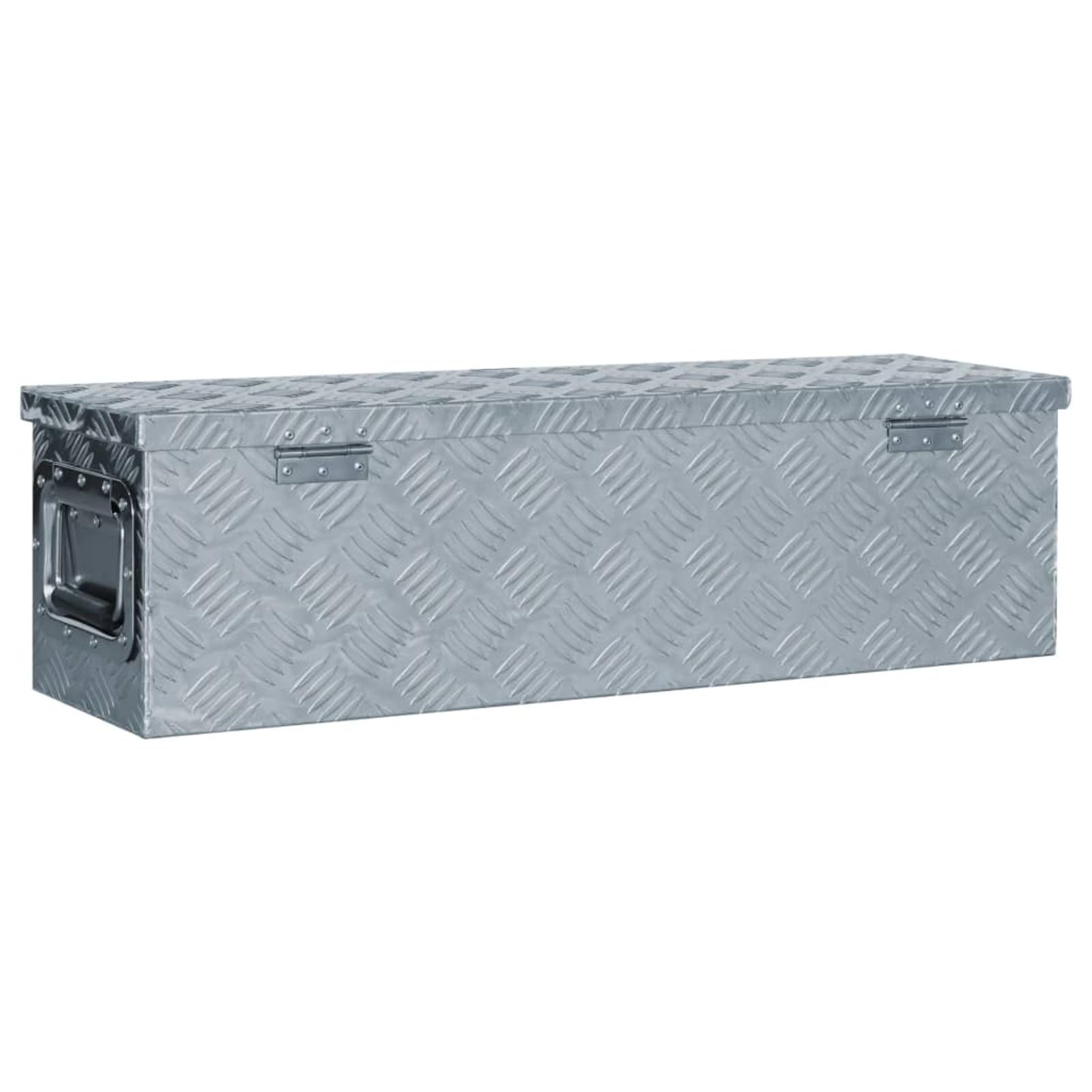 ShGaxin Aluminiowa skrzynka 80,5x22x22 cm srebrna, metalowa skrzynka narzędziowa, skrzynka narzędziowa, aluminiowa skrzynka 142937