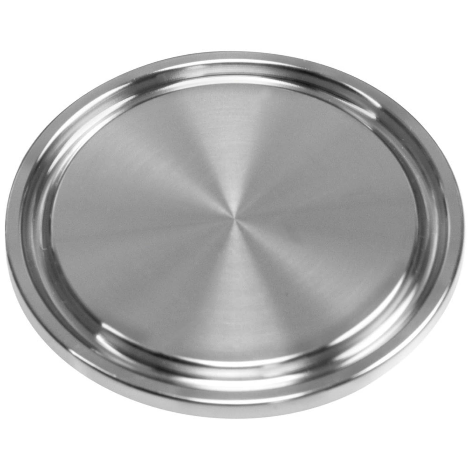 Tapa de extremo sanitario de brida en de triple abrazadera de acero inoxidable 316 for tubos de 1/2 "y 3/4", 1 unidad(5 Inch)