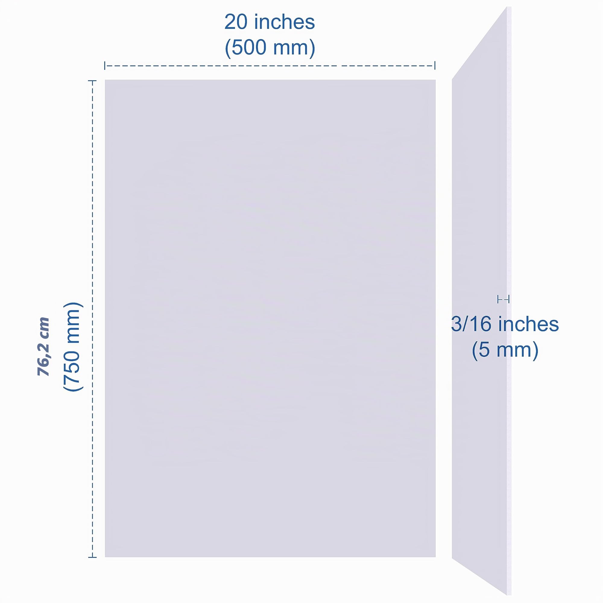 Carton Plume (Foam Board) 750 x 500 x 5mm – Pack de 12 Plaques – Panneau D’affichage Blanc, Grand, sans Acide, Carton Mousse pour L’art, les Présentations et les Projets Scolaires