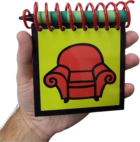 Miniatura 2 de Cuaderno inspirado en Handy Dandy hecho a mano con 120 calcomanías de pistas y 1 crayón negro "STEVE"