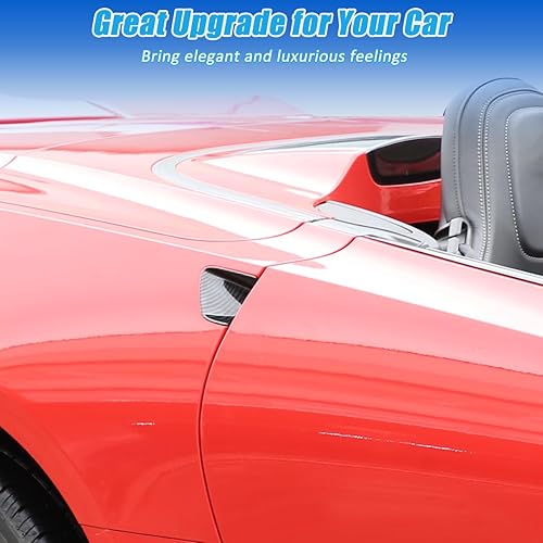Miniatura 4 de Manija de puerta de automóvil para Chevrolet Corvette C7 2014-2019 2014-2019 Cubierta del panel del cuenco, accesorios exteriores (fibra de carbono)
