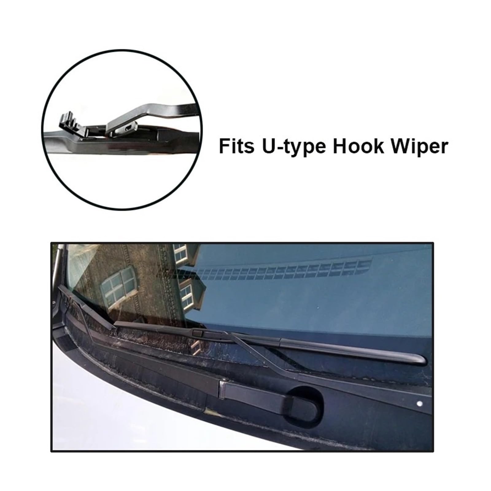 Coche Limpiaparabrisas para Hyundai para Kona 2017-2023 Juego De Escobillas Limpiaparabrisas Delanteras Y Traseras De 26" + 16" + 12" Parabrisas Escobillas para Lluvia Limpiaparabrisas Silencio