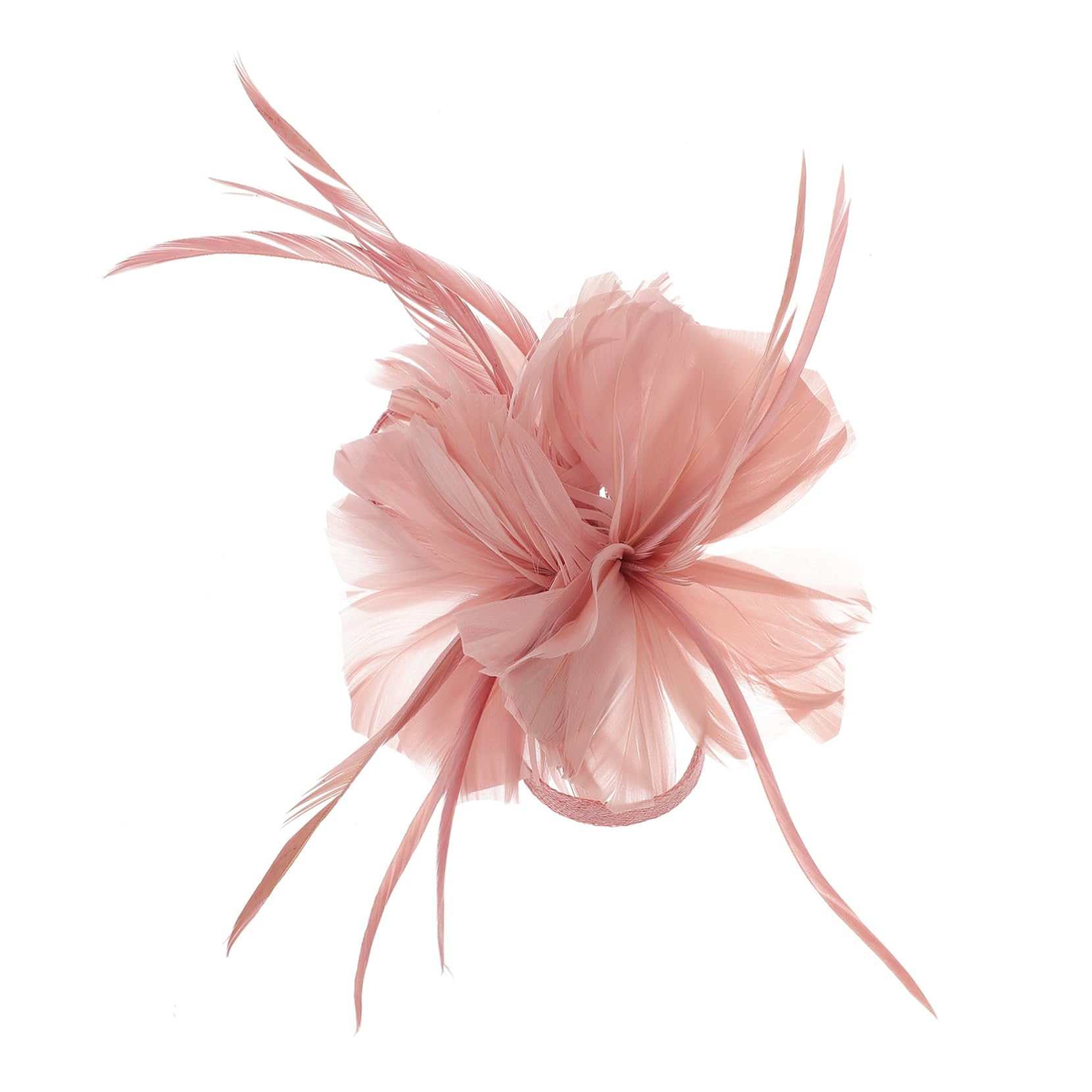 Pince à Cheveux Plume et Lin Kaki, 1 Pièce, Élégante