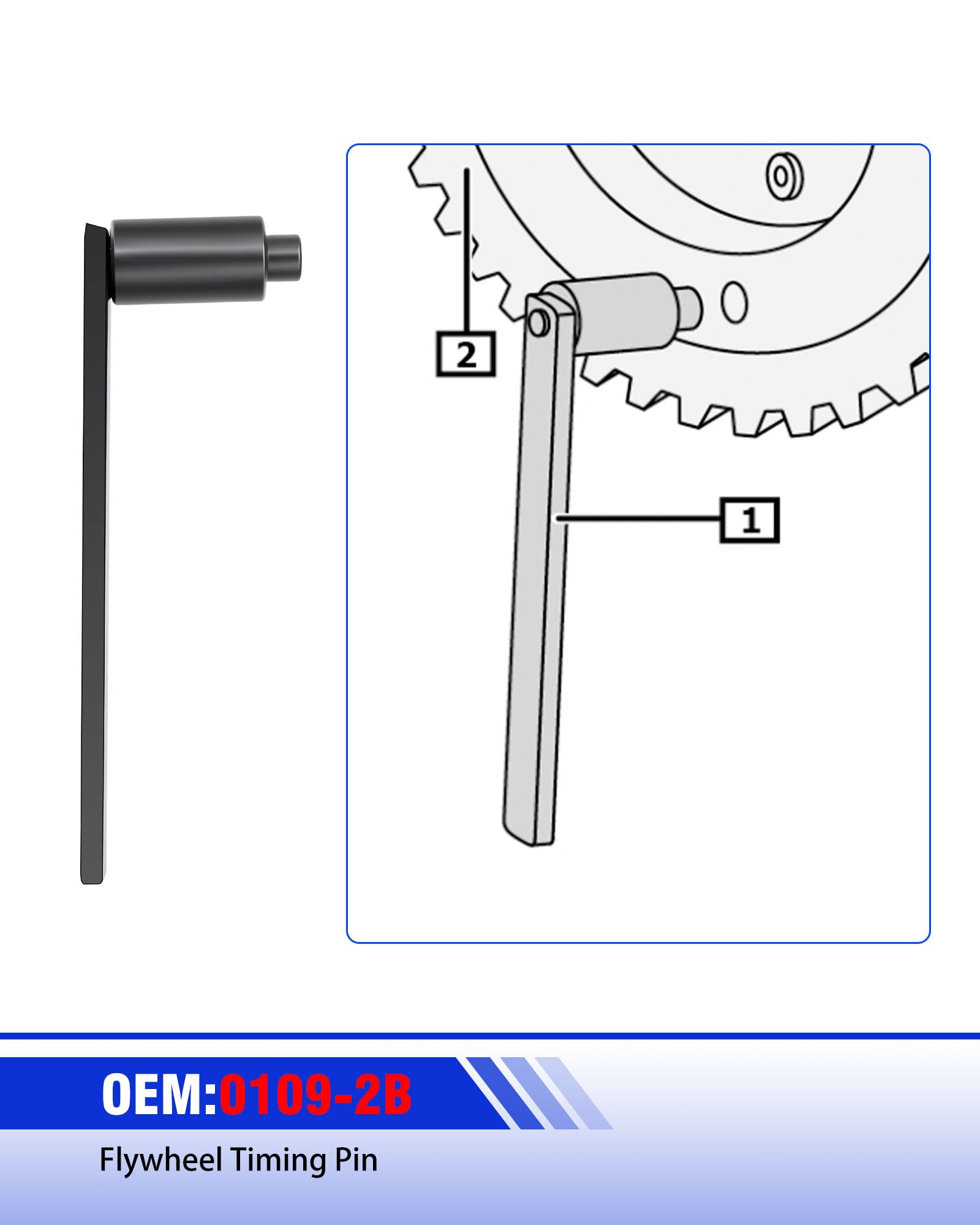 RUIZHI attrezzo Messa in Fase per Cinghia di distribuzione per Citroen C3 III/C4 Cactus, per Peugeot 108 208 308 2008 1.0 1.2T, Strumento per la Regolazione della Cinghia di distribuzione del Motore