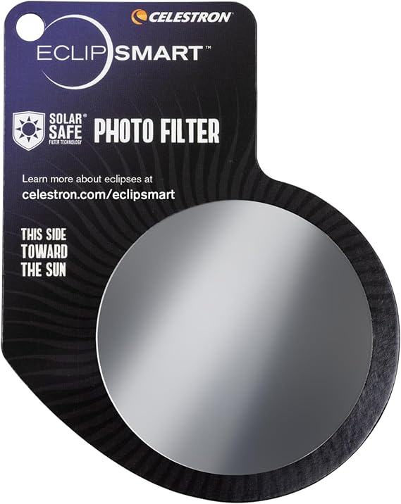 Celestron EclipSmart 3 Piece Solar Eclipse Observing & Imaging Kit. Include Glasses, camera filter and Eclipse Book