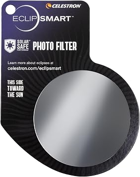Celestron EclipSmart 3 Piece Solar Eclipse Observing & Imaging Kit. Include Glasses, camera filter and Eclipse Book