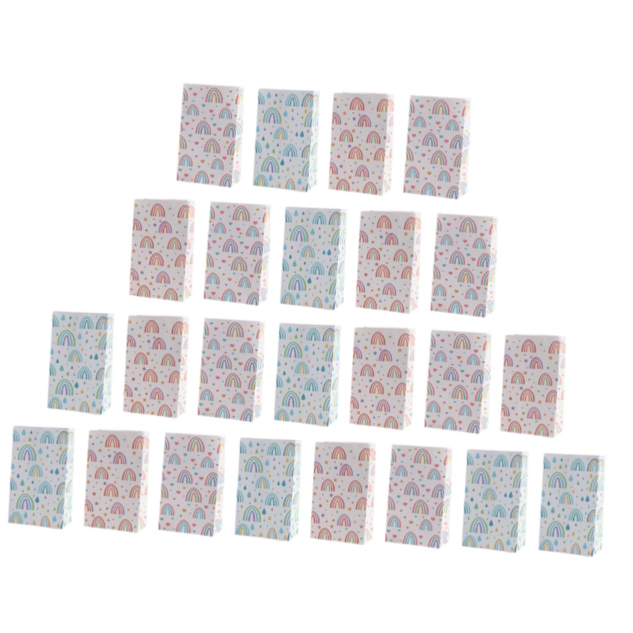 CALLARON 4 Sätze Quadratbeutel Versiegelbar Hochzeit Party -papiertüten Aufbewahrungstasche Partytaschen Geschenktüte Aus Papier Aufbewahrungsbeutel Aus Papier 30 Stück * 4