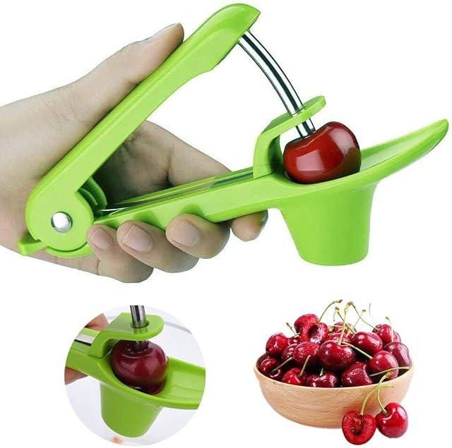 Cherry Pitter or Stoner, Olive Pitter Remover, Cherry Core or Seed Remover(Green)
