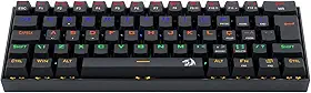 Redragon TECLADO GAMER MECANICO LAKSHMI RAINBOW PRETO SWITCH MARROM ABNT2