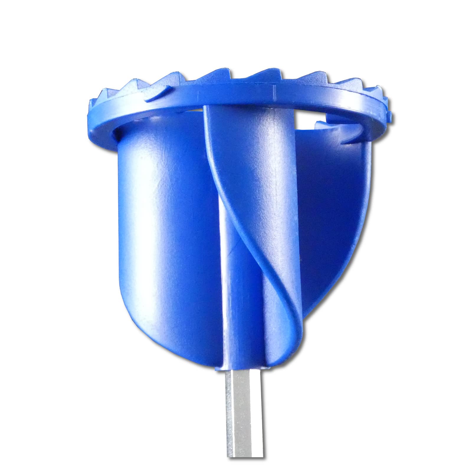 DEWEPRO® Lot de 2 Agitateurs à Peinture avec Tête en Plastique Dentée – Mélangeurs de Peinture ø80x500mm – Outils pour Mélanger Peintures, Mortiers, Enduits et Liquides