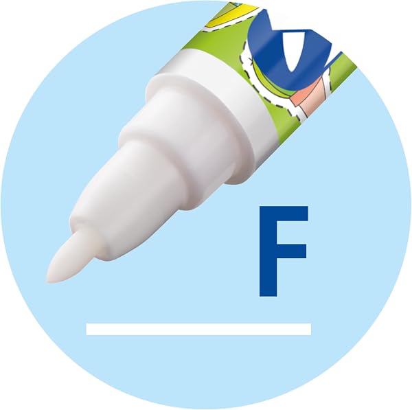 Pelikan Super Pirat, Tintenkiller zum Löschen und Überschreiben, Strichstärken F (fein) + B (breit), 6 Stück - 3