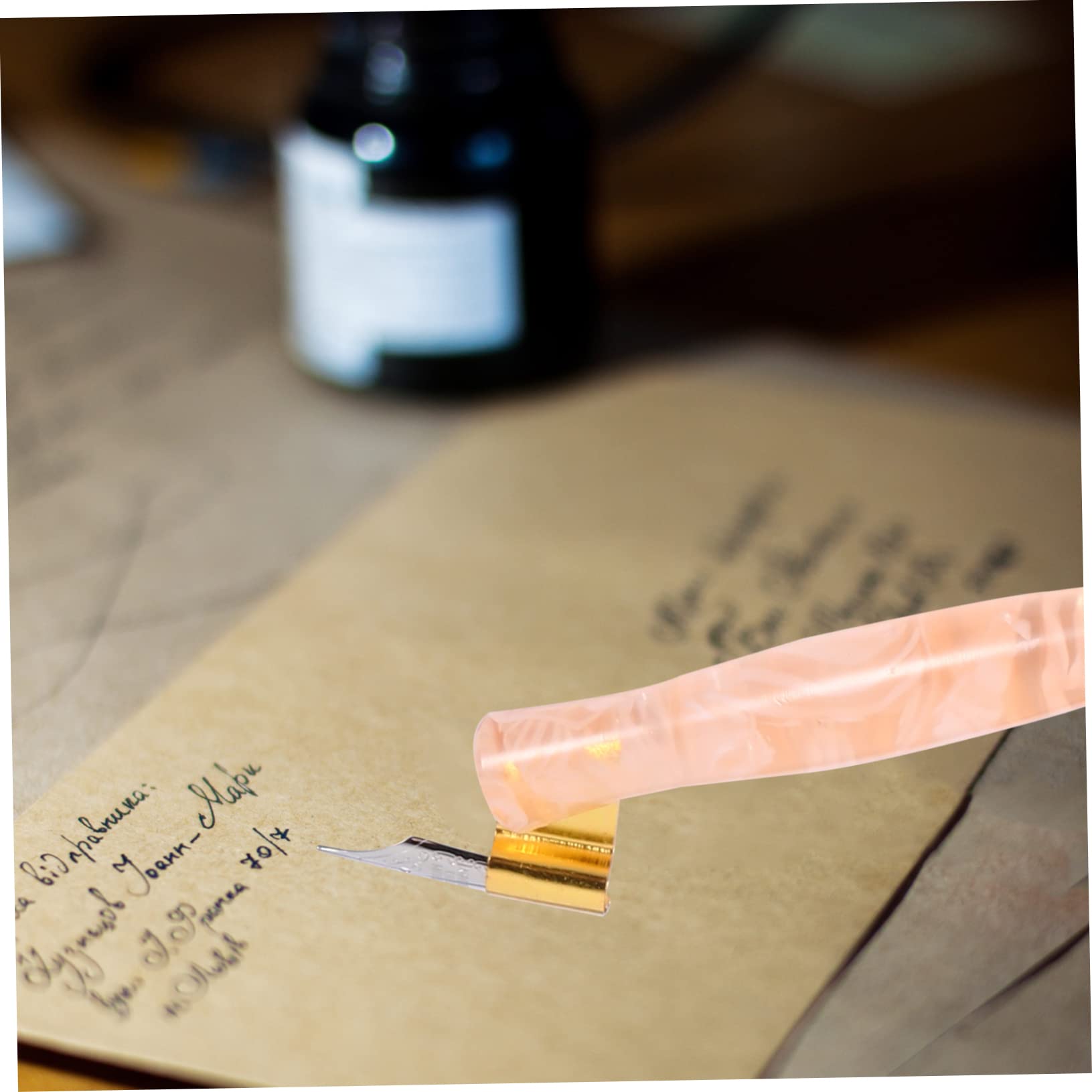 STOBOK 2 Set Elegante Penna Vintage A Immersione Kit Di Scrittura Scolastica Set Penna Calligrafica Impugnatura Comoda