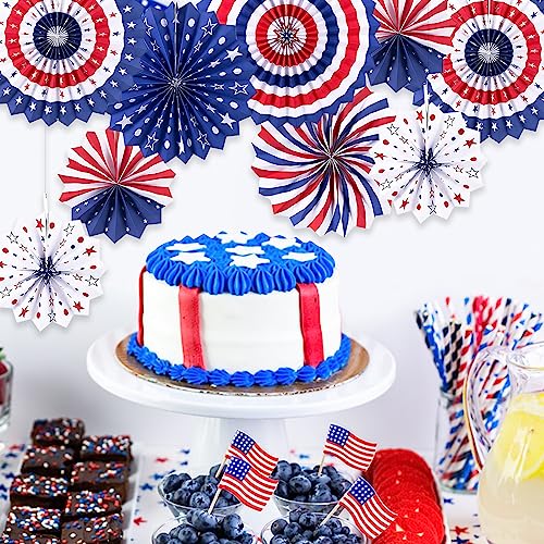 4th-of-July-Patriotic-Decorations-Outdoor-Memorial-Day-Decorations-Fourth-of-July-Decorations-for-Home-Hanging-Paper-Fans-for-Independence-Flag-Day-Party-Decor 4th of July Patriotic Decorations Outdoor Memorial Day Decorations Fourth of July Decorations for Home Hanging Paper Fans for Independence Flag Day Party Decor