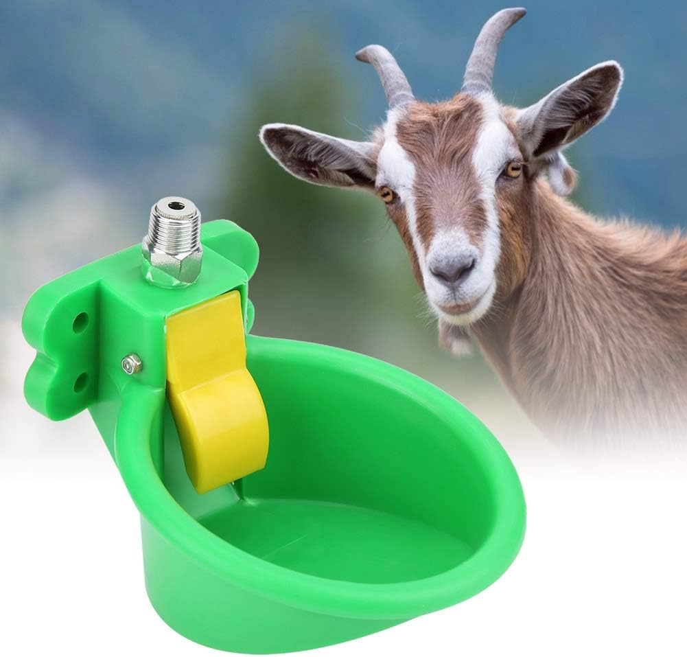 TOPINCN Waterer Livestock Automatic Stainless Steel Drinking Bowl for Goat Sheep Cow Horse Drinker Fluid Cup Farm Tool : Pet Supplies