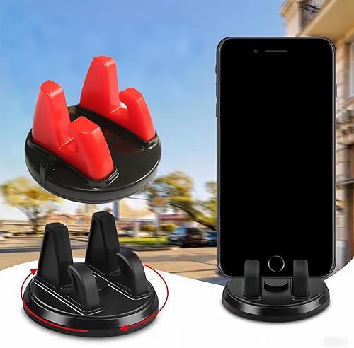 2 unids coche teléfono celular titular giratorio 360 grados teléfono celular titular antideslizante conveniente tamaño universal