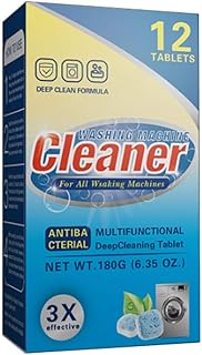 Detergent Effervescent Tablet Washing Machine Cleaners - 12 Pieces