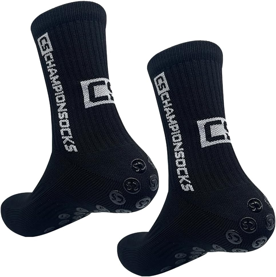 Football Socks Non-Slip Rubber Grip Professional Football Stockings, Over Calf Silicone Grip Socks, Sport Athletic Socks for Football, Rugby, Hockey & Training