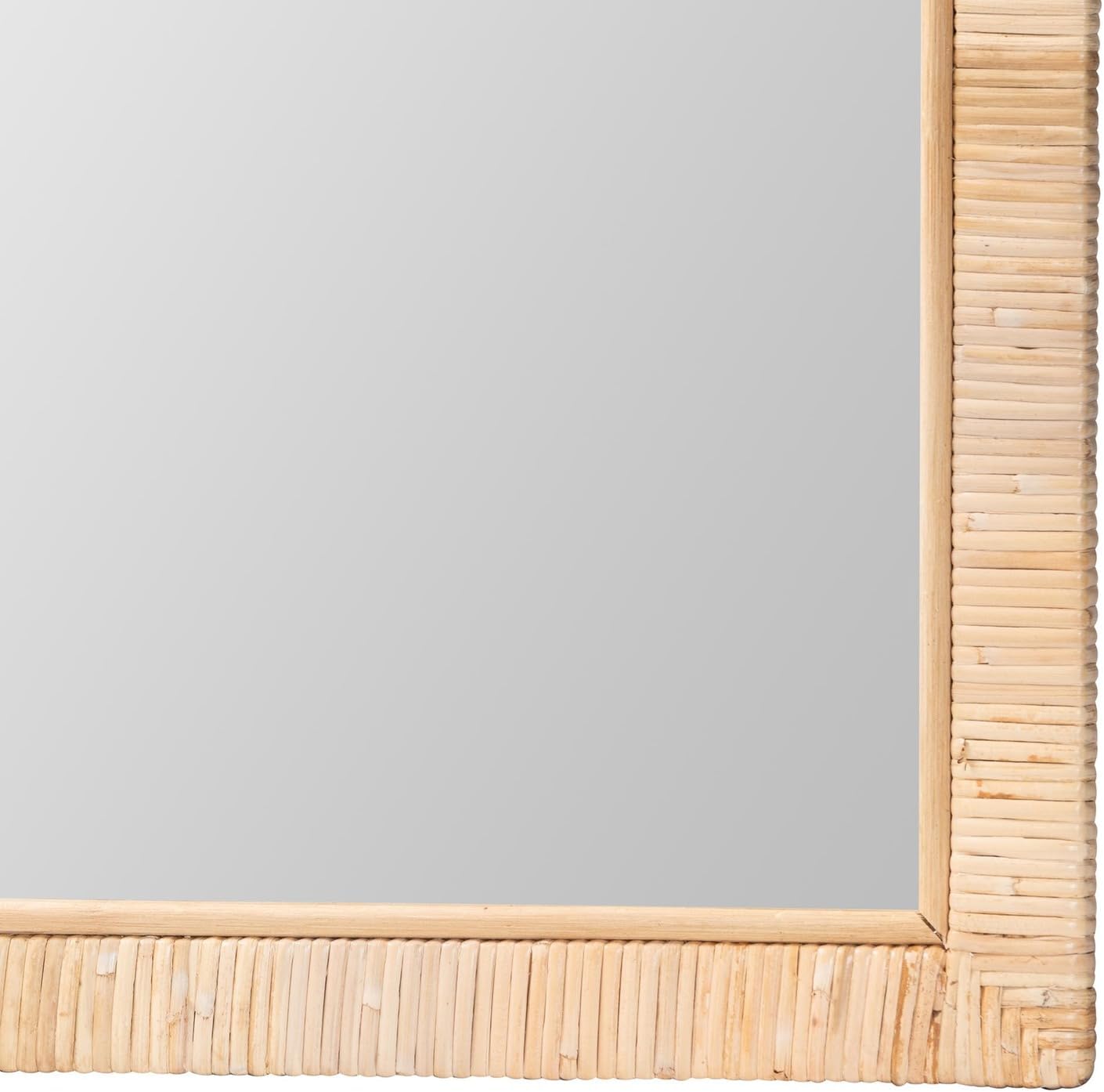Madeline Rattan Square Wall Mirror