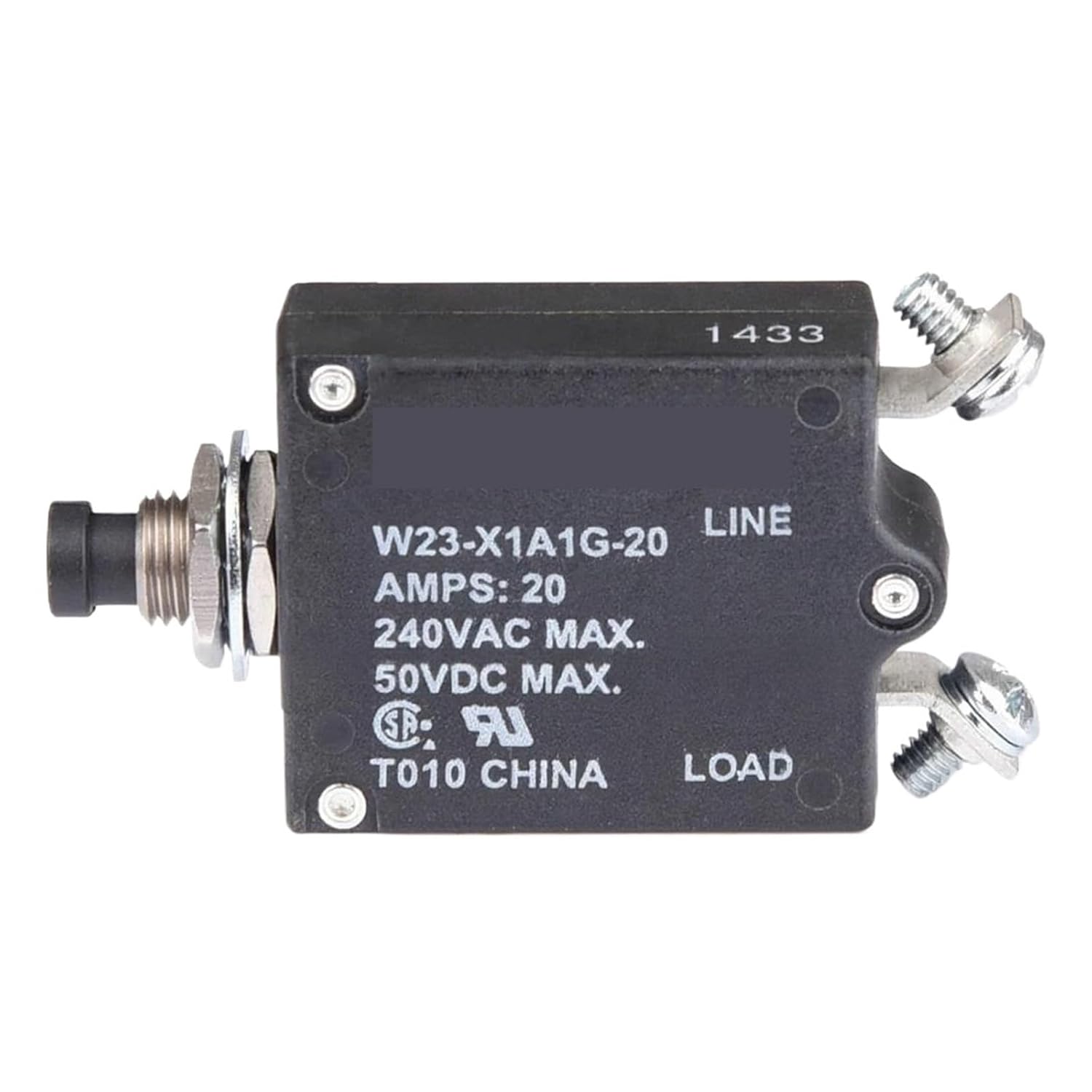 1 PC W23-X1A1G-20 20A 1-50A Thermal Circuit Breaker