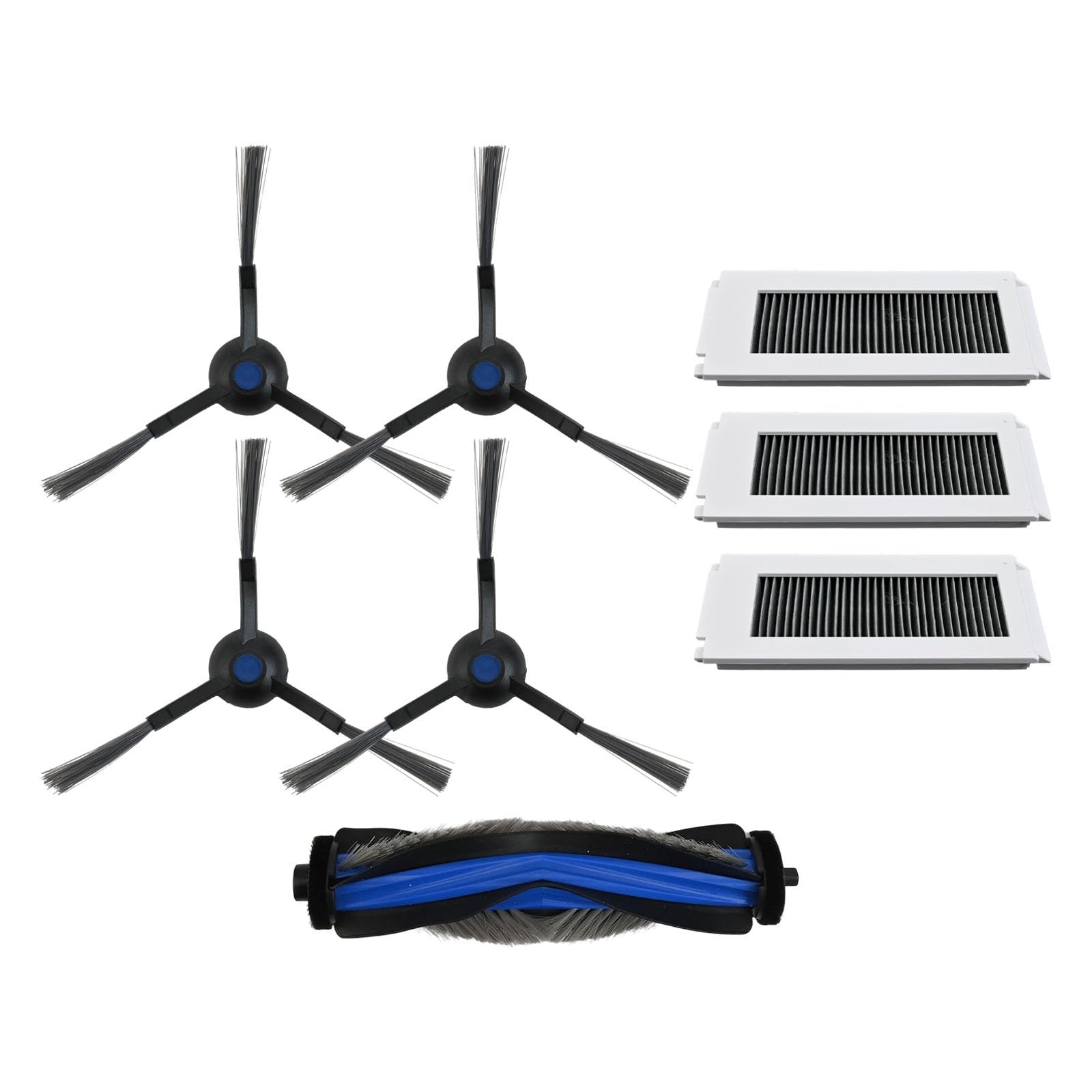 Violiica Kit De Rechange Pour Aspirateur Robot Ecovacs Deebot N30 OMNI N30 PRO Avec Brosse Principale, 4 Brosses Latérales, 3 Filtres Pour Le Nettoyage De La Maison