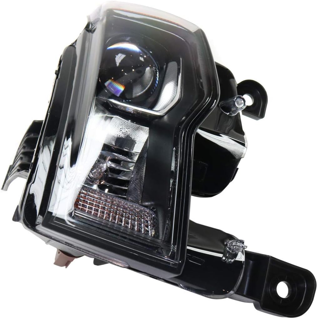 KarParts360 For Jeep Grand Cherokee Headlight Assembly 2017 2018 2019 2020 Driver Side Black Bezel CAPA Certified CH2502309 | 68266647AE