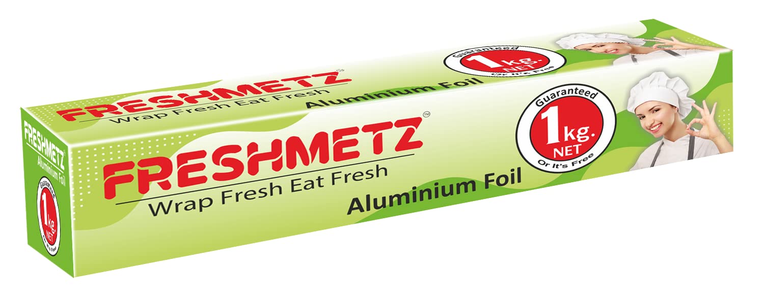 Freshmetz Aluminium Foil - 1Kg Net (18 Microns, Pack of 1) (B0BTZ47QJ2) Amazon Price History, Amazon Price Tracker