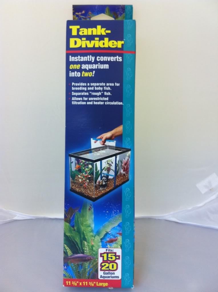 PennPlax Tank Divider Clear, Blue 11.37 in x 11.37 in