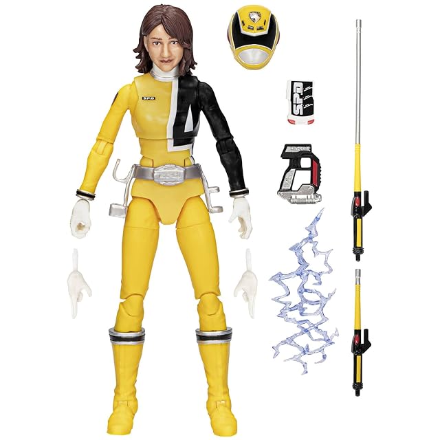 Foto 2 de 7 de Power Rangers Lightning Collection S.P.D. Yellow Ranger Figura de acción coleccionable de 6 pulgadas…