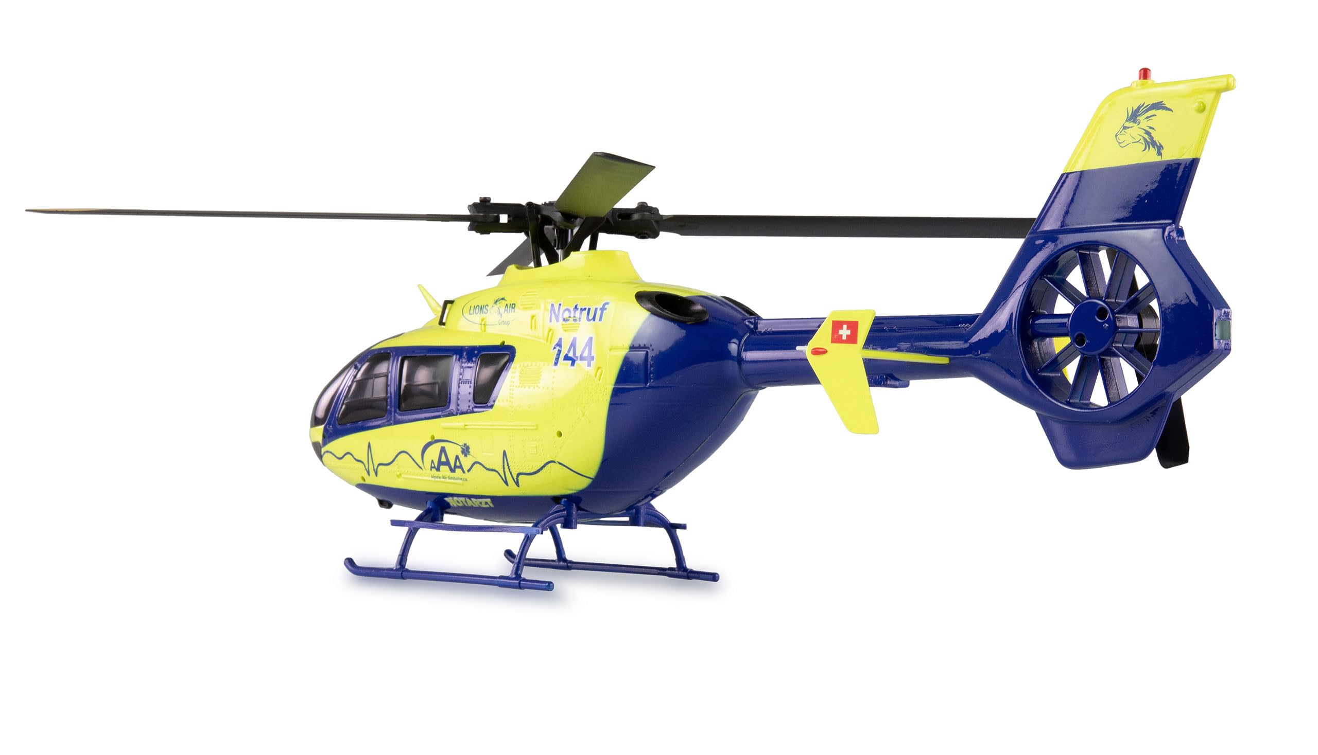 AFX-135 PRO Alpine Air Ambulance Helikopter 6-Kanal RC ferngesteuert 6G RTF, Neongelb