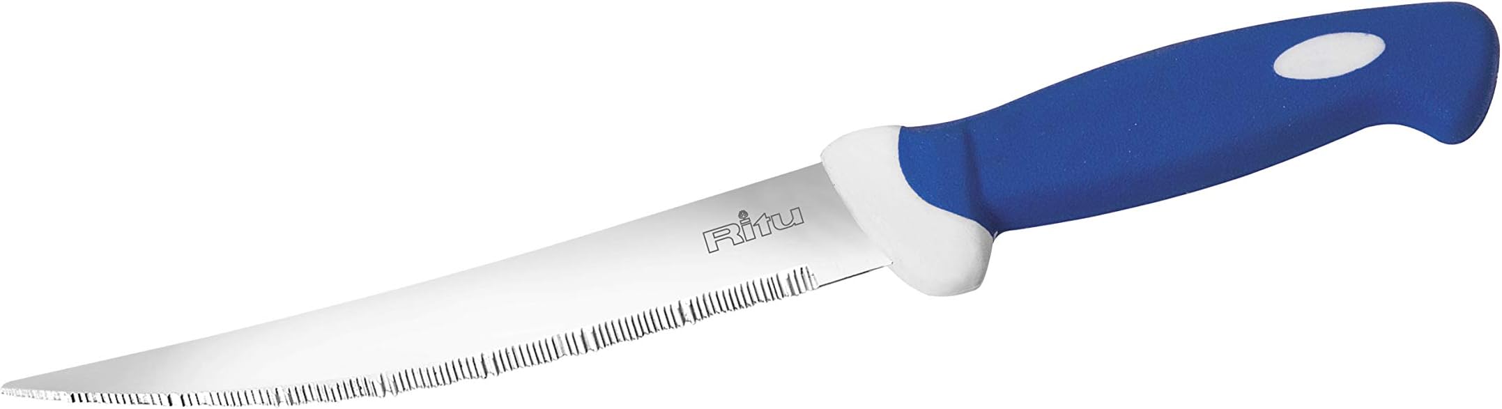 Stainless Steel Steak Kitchen Knife 9 inch | Sharp Blade for Effortless Cutting | Soft Grip New Handle | Rust -Resistant & Durable | Perfect for Home Cooking, Chopping & Slicing | Blue | 230MM