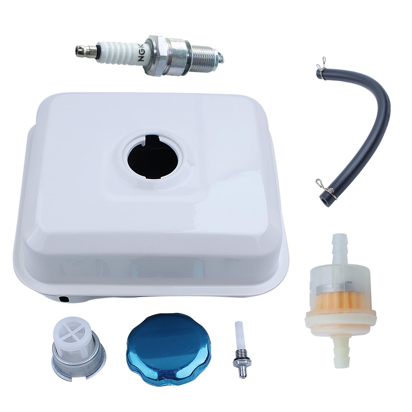 Adefol Serbatoio Benzina per Honda GX140/GX160/GX200 5.5Hp/6.5Hp, Plastica, Nuovo, Compatibile con Attrezzatura per Motori Esterni, Serbatoio per Motore