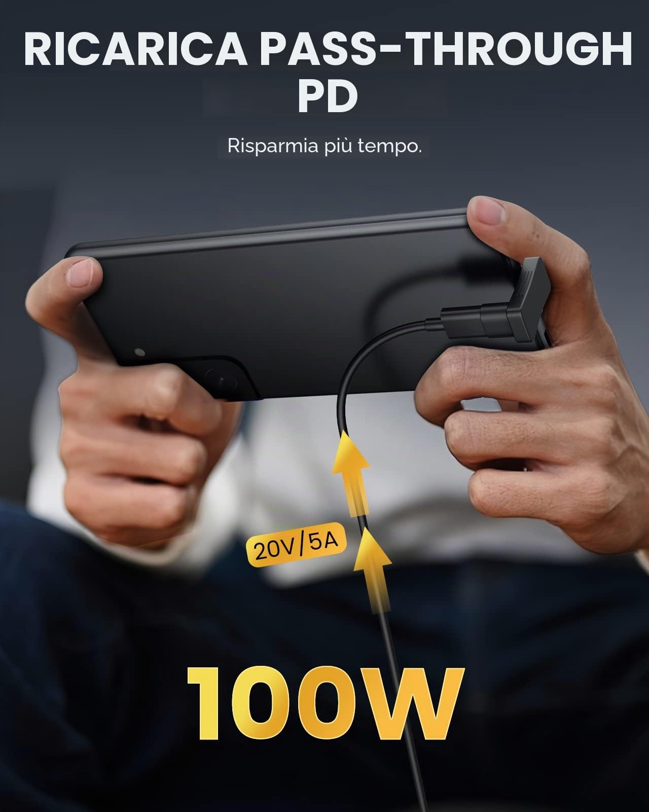 Moko 2 Pezzi Adattatori USB C a USB, 180° Adattatore USB C Maschio a USB-C Femmina a Forma di U, Connettore USB C con Ricarica Rapida per Steam Deck Switch PC Tablet Telefono