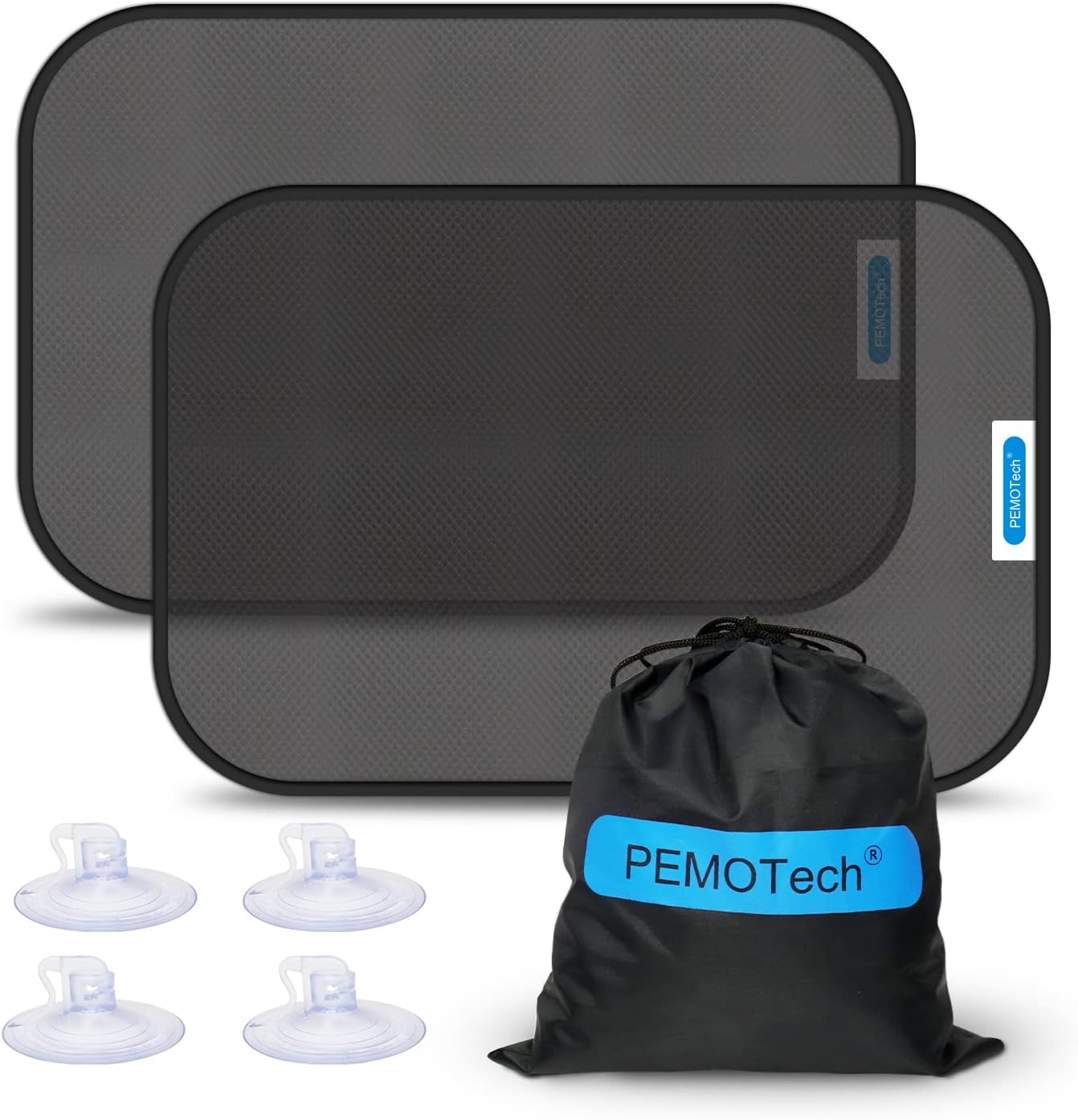 PEMOTech Car Window Shades for Baby (2Pack) 21"x14" Car