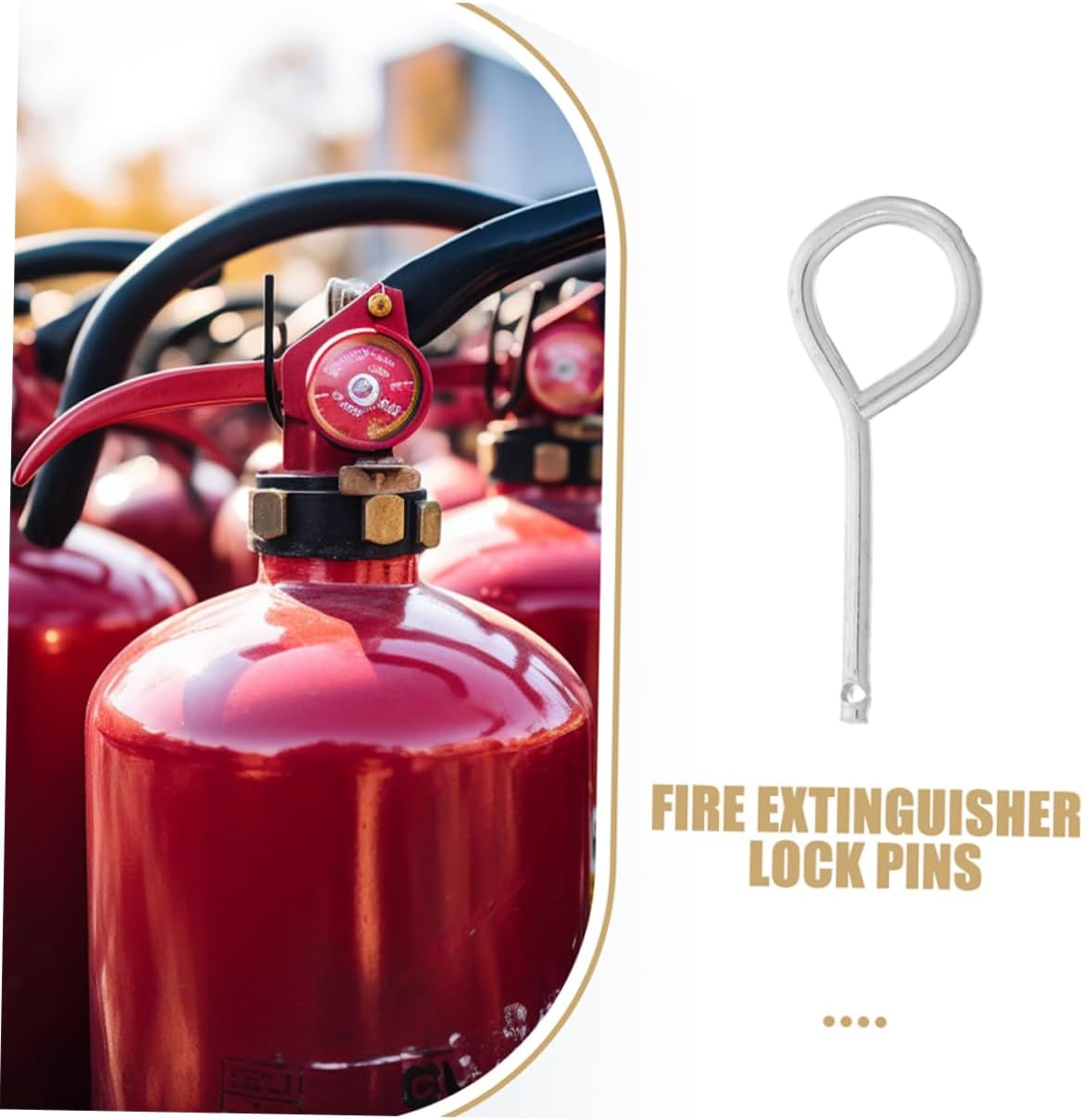 Lurrose 120pcs Safety Pins Pull Pins for Fire Equipment Reliable Maintenance Accessories for and Office