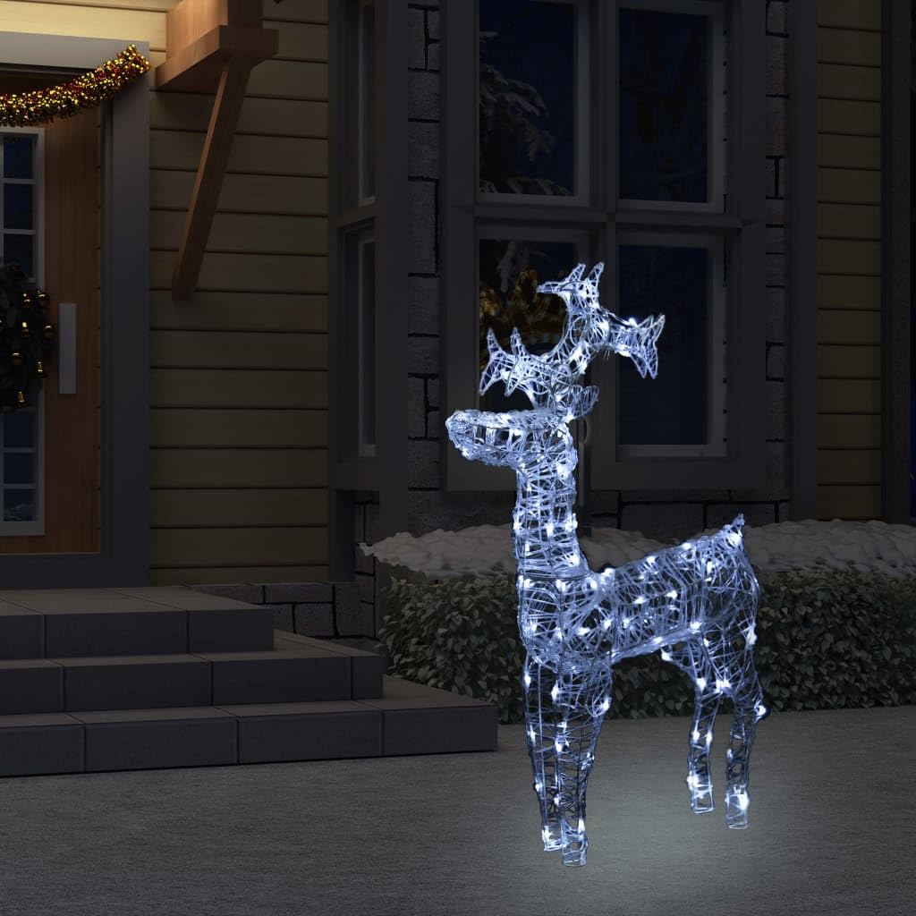 lichterkette kinderzimmer mädchen,lampions lichterkette,Weihnachtsdeko Rentier 90 LEDs 60x16x100 cm AcrylGeeignet für Patio, Schlafzimmer, Wohnzimmer, Weihnachten