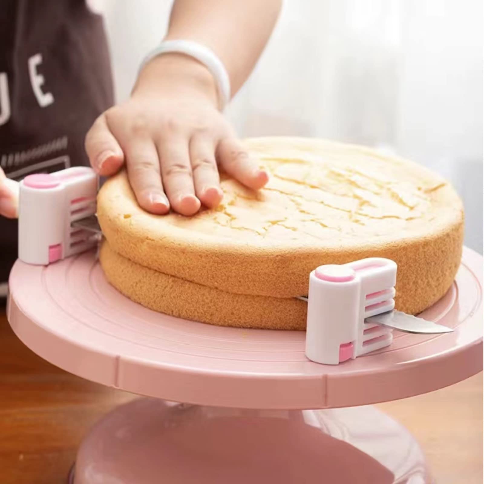 Amazon | SYOUTOU ピンク スポンジカット補助具 セット ケーキカッター