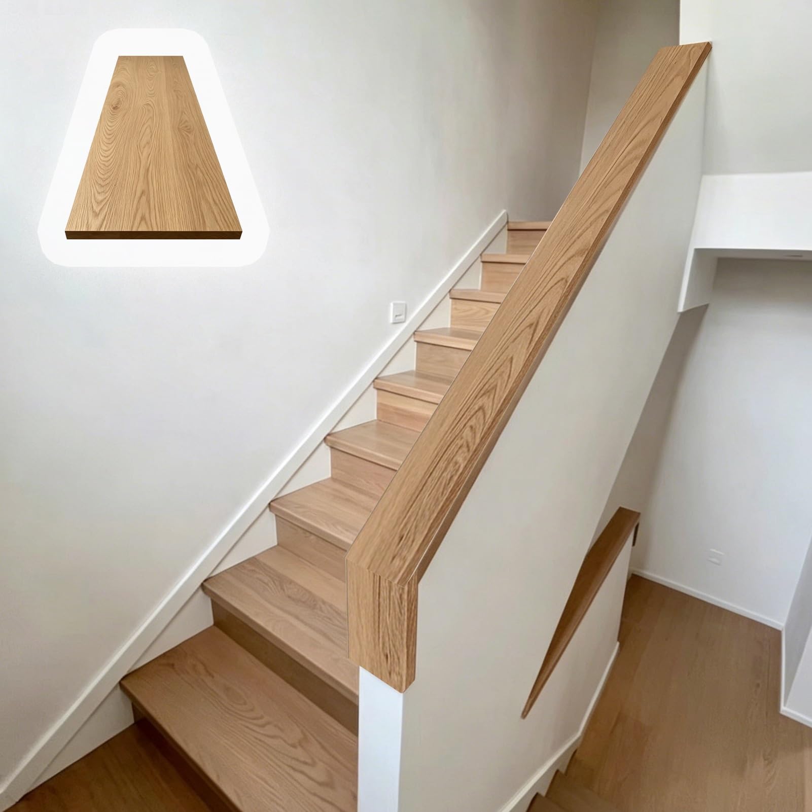 Demi-balustrade murale haut de gamme pour intérieur et marches extérieures