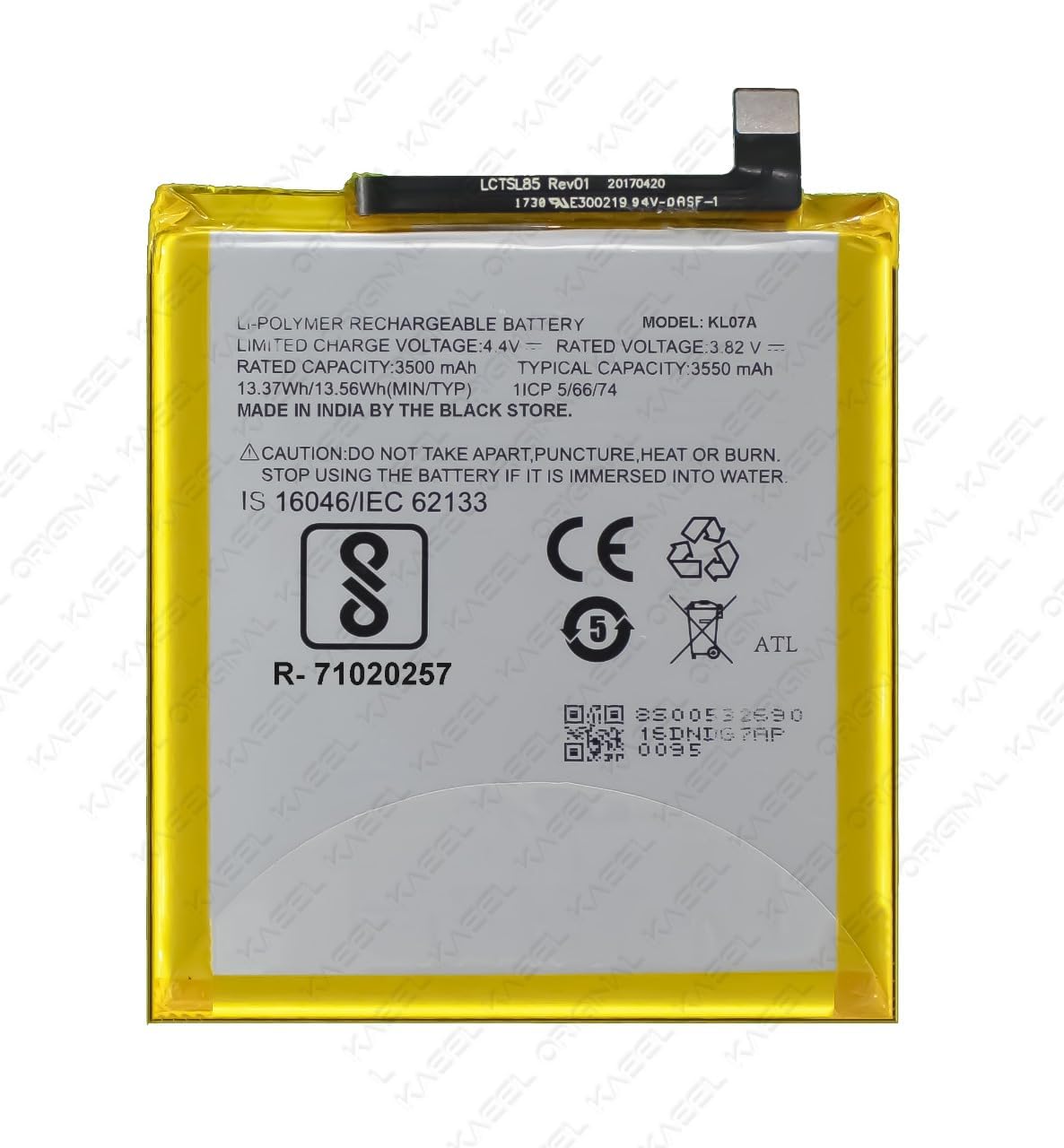 KAEEL ORIGINAL GTB1F - 4080mAh Genuine Replacement for Google Pixel 5 GD1YQ, GTT9Q ‎GA01316-US - with 12 Months Warranty* (Black)
