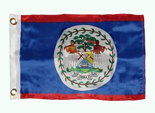 Trade Winds 12x18 12"x18" Country of Belize Boat Motorcycle Polyester Premium Flag Grommets Premium Fade Resistant