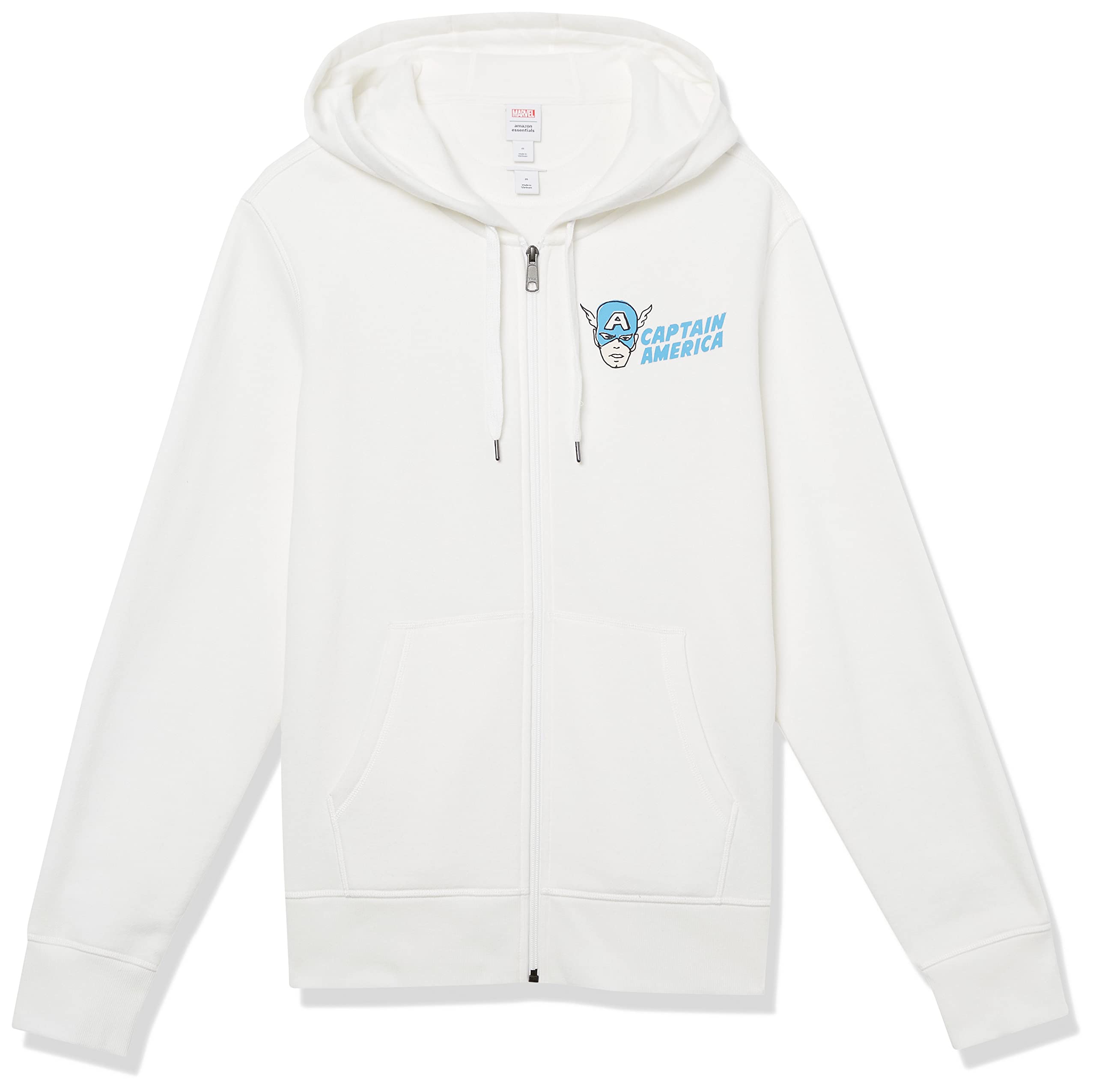 Amazon Essentials Disney | Marvel | Star Wars Felpe con Cappuccio in Pile con Cerniera Intera - Colori Fuori Produzione Uomo