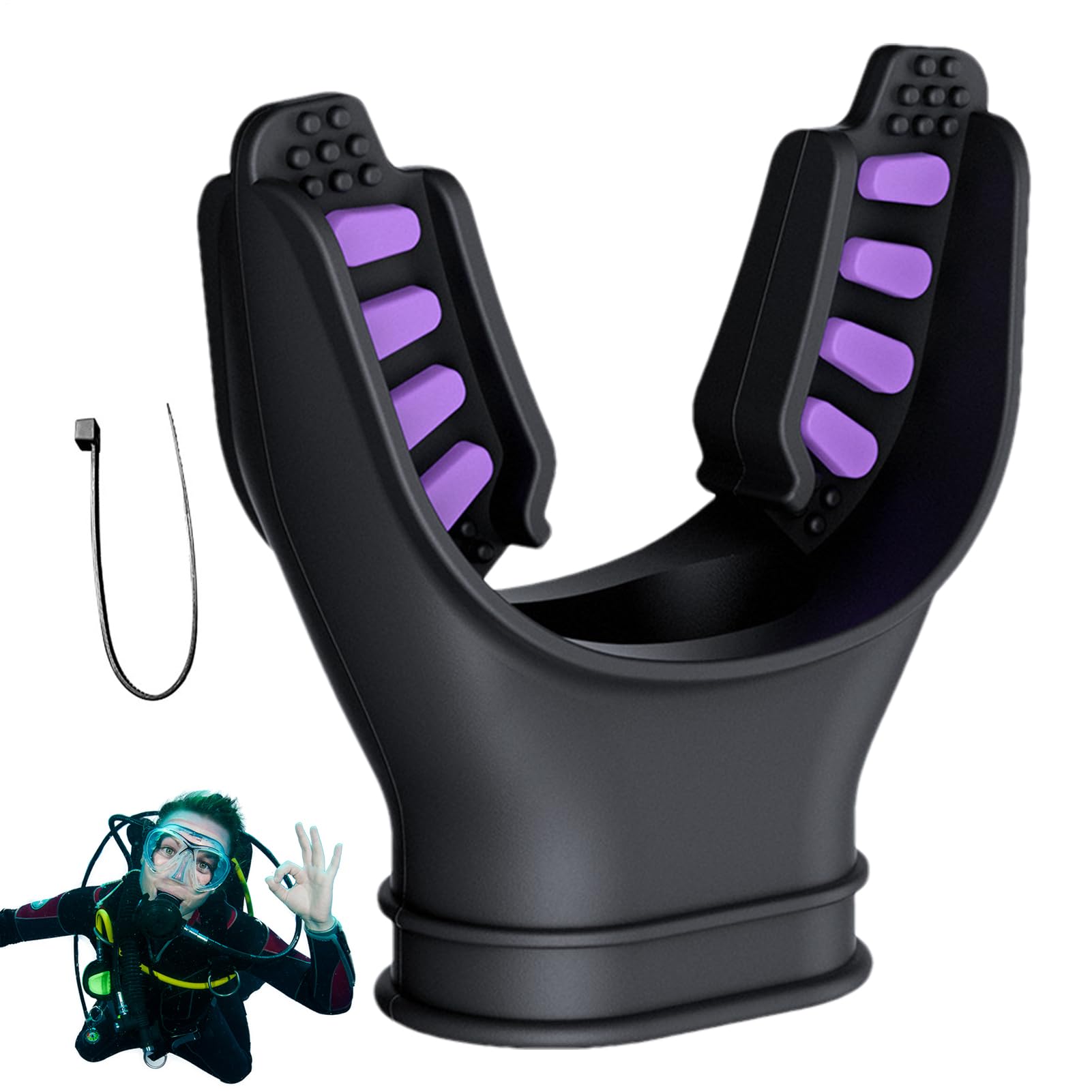 Embout de plongée sous-Marine – Détendeur de plongée en apnée Confortable | Accessoires de plongéee avec Embout de Tuba, de Rechange résistants à l'usure, équipement de plongéee pour régulateu